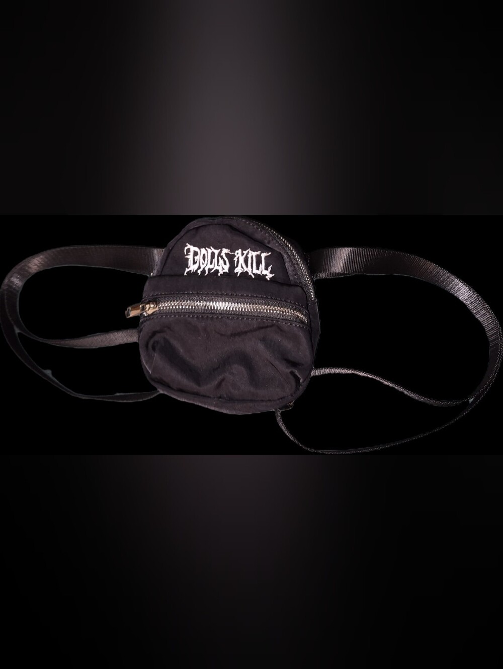 Dolls Kill Black Logo Belt Bag